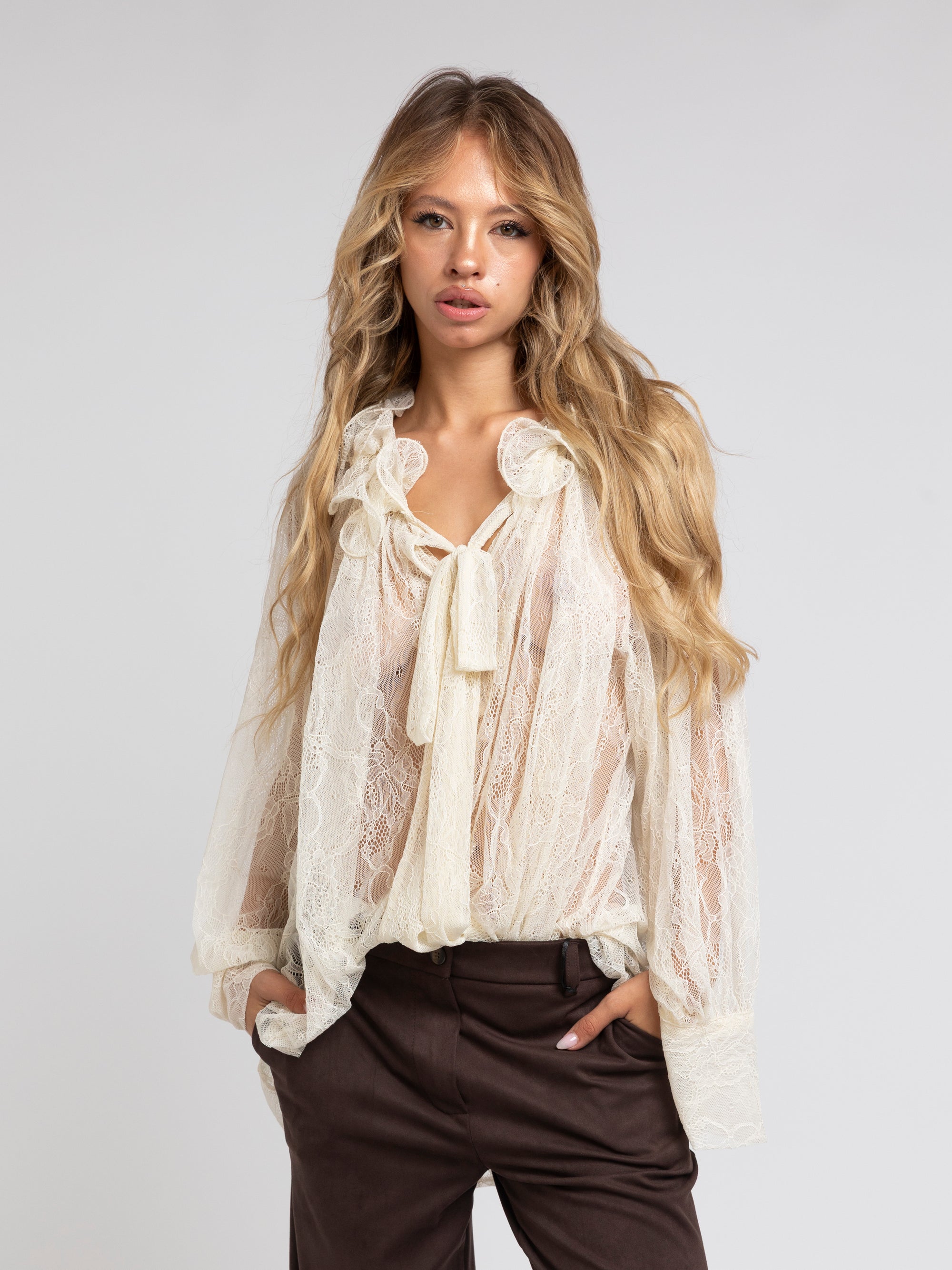 CAMICIA PIZZO